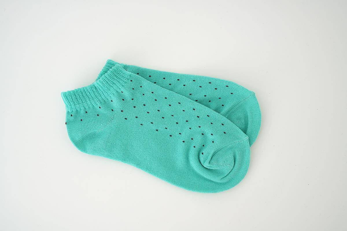 1080 Nokta Desen 3'lü Patik Çorap Renkli - Stilay