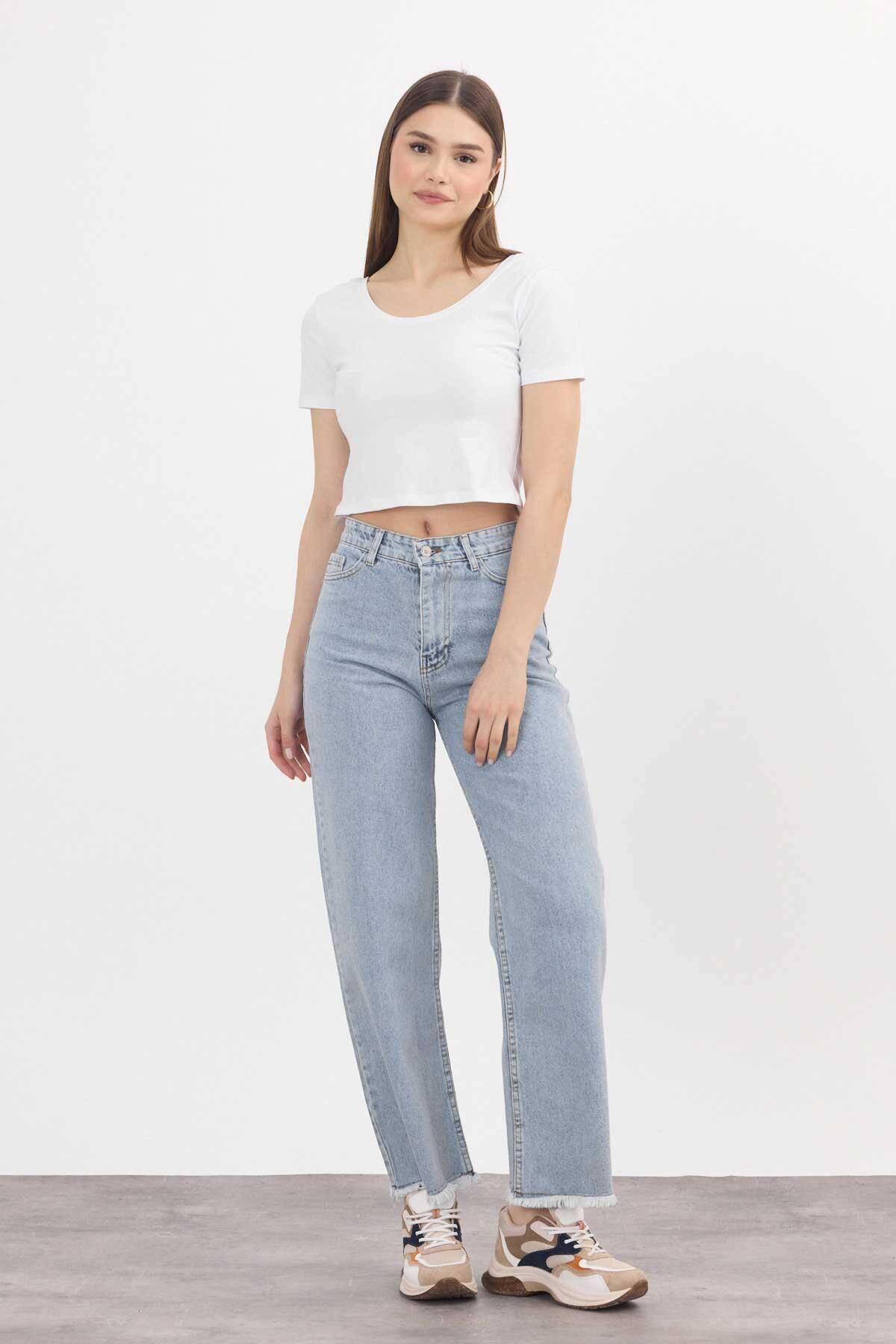 11020 Paça Püskül Detay Jean Buzkar - Stilay