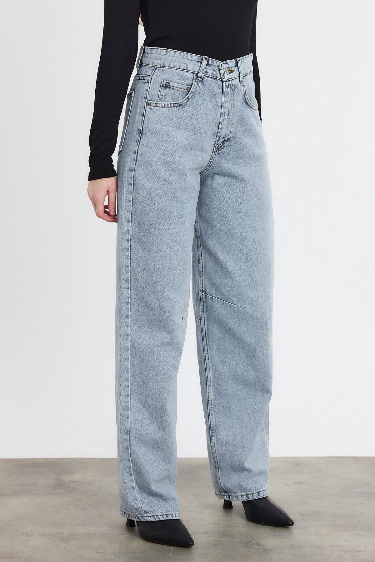 11137 Arka Kemer Detay Jean Buzkar - Stilay