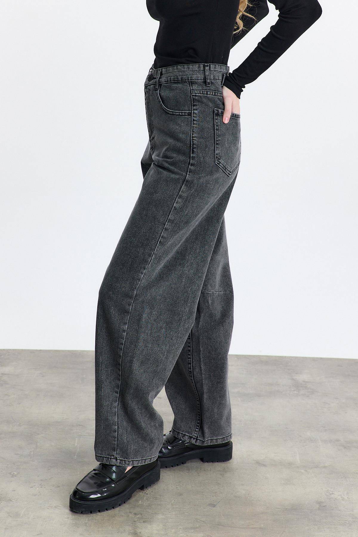 11137 Arka Kemer Detay Jean Füme - Stilay