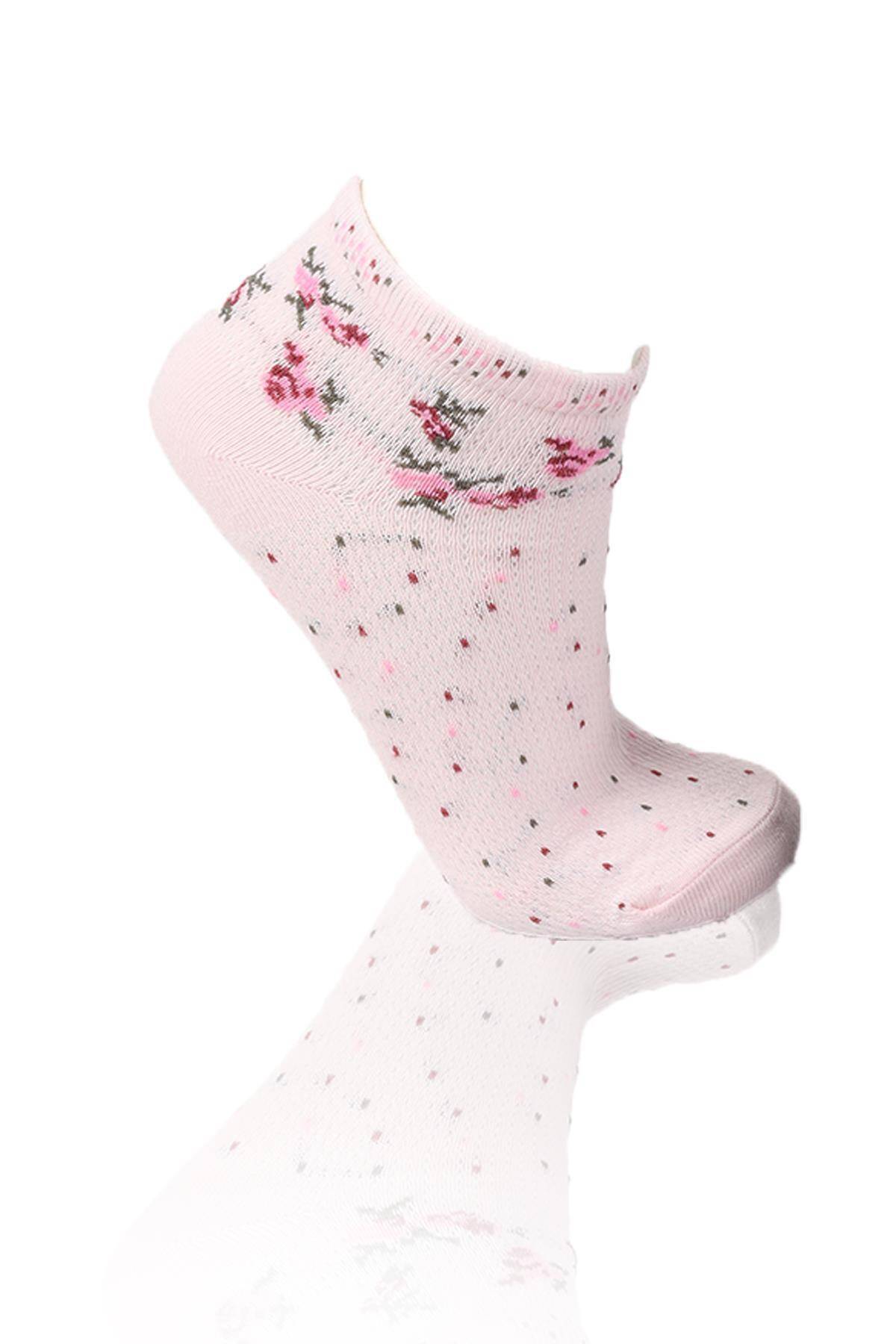 1114 3'lü Patik Çorap Renkli - Stilay