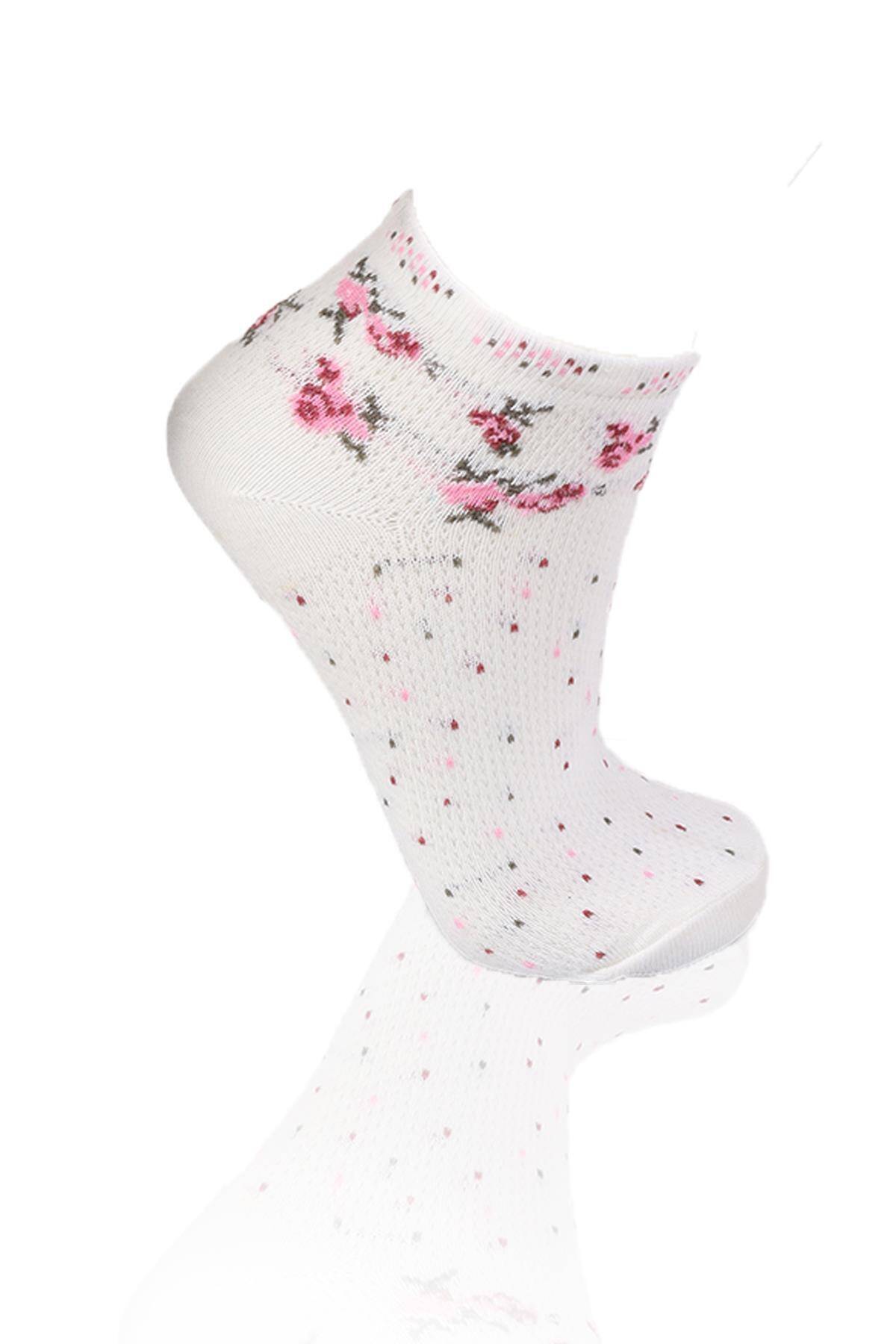 1114 3'lü Patik Çorap Renkli - 4