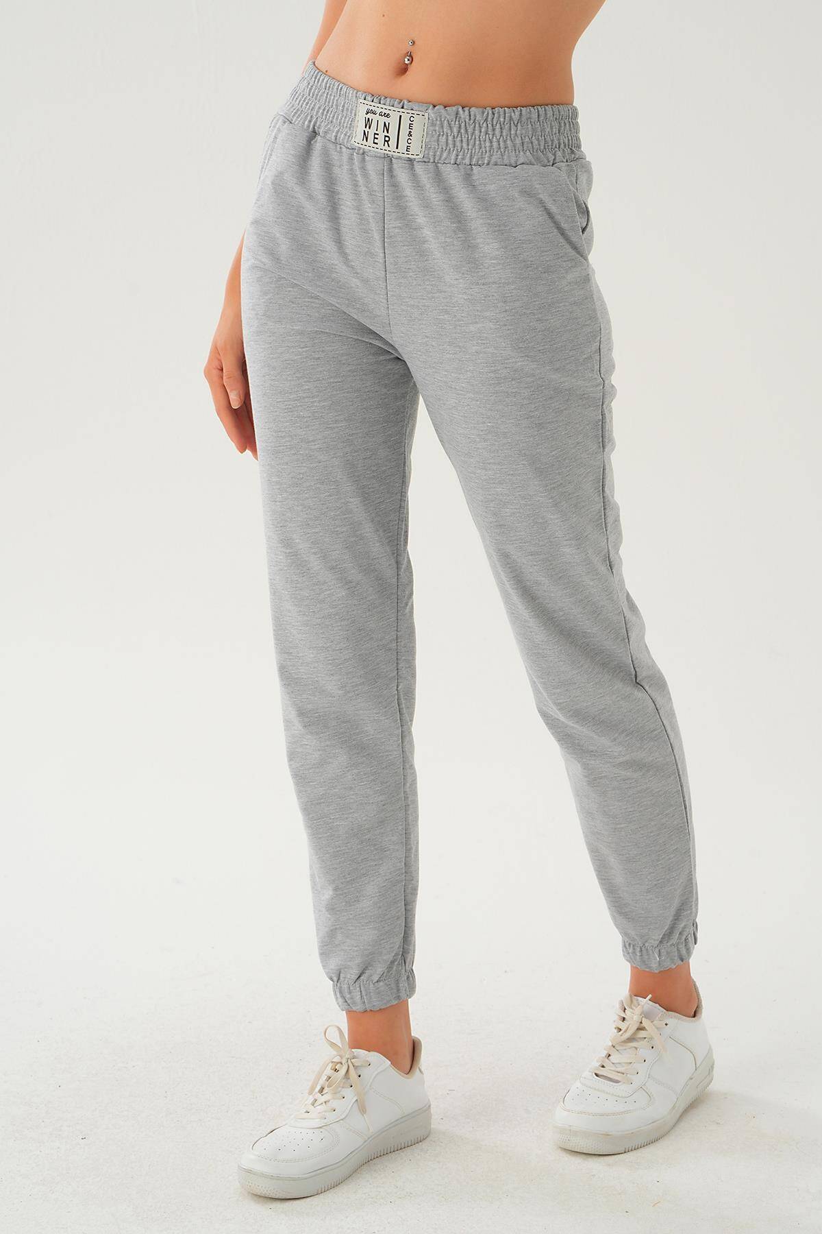 15817 Bel Arma Tetay Eşofman Gri - Stilay