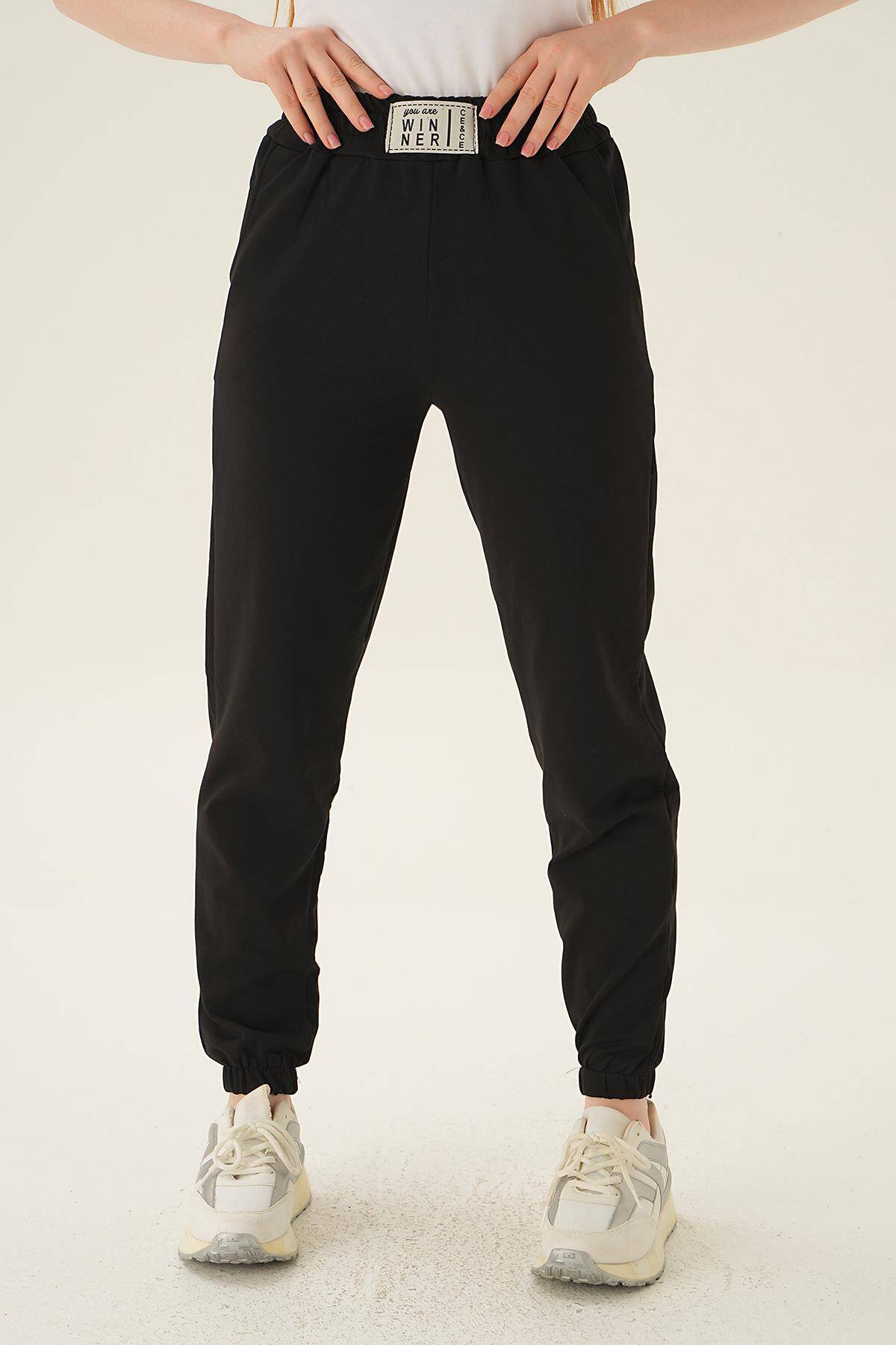 15817 Bel Arma Tetay Eşofman Siyah - Stilay