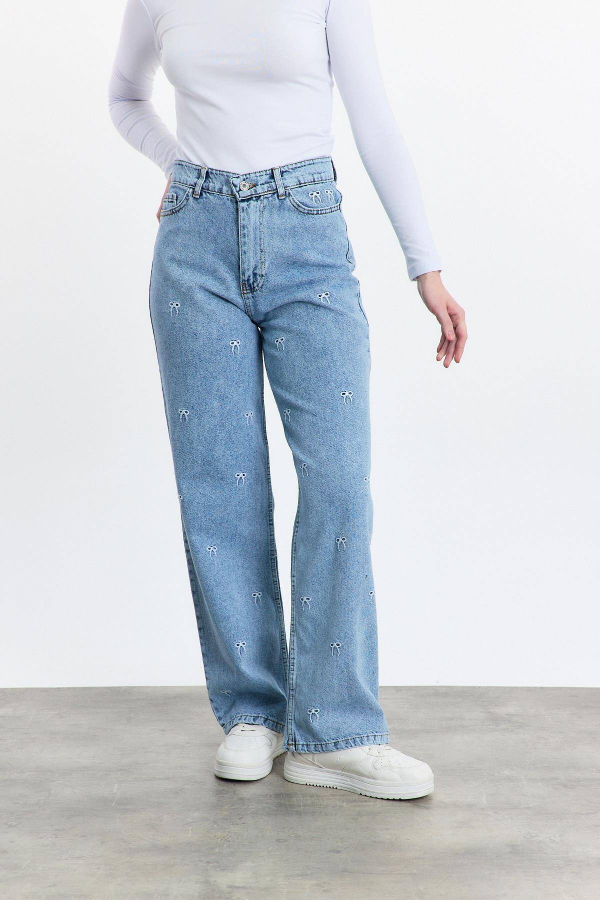2228 Fiyonk Nakışlı Jean Buzkar - Stilay