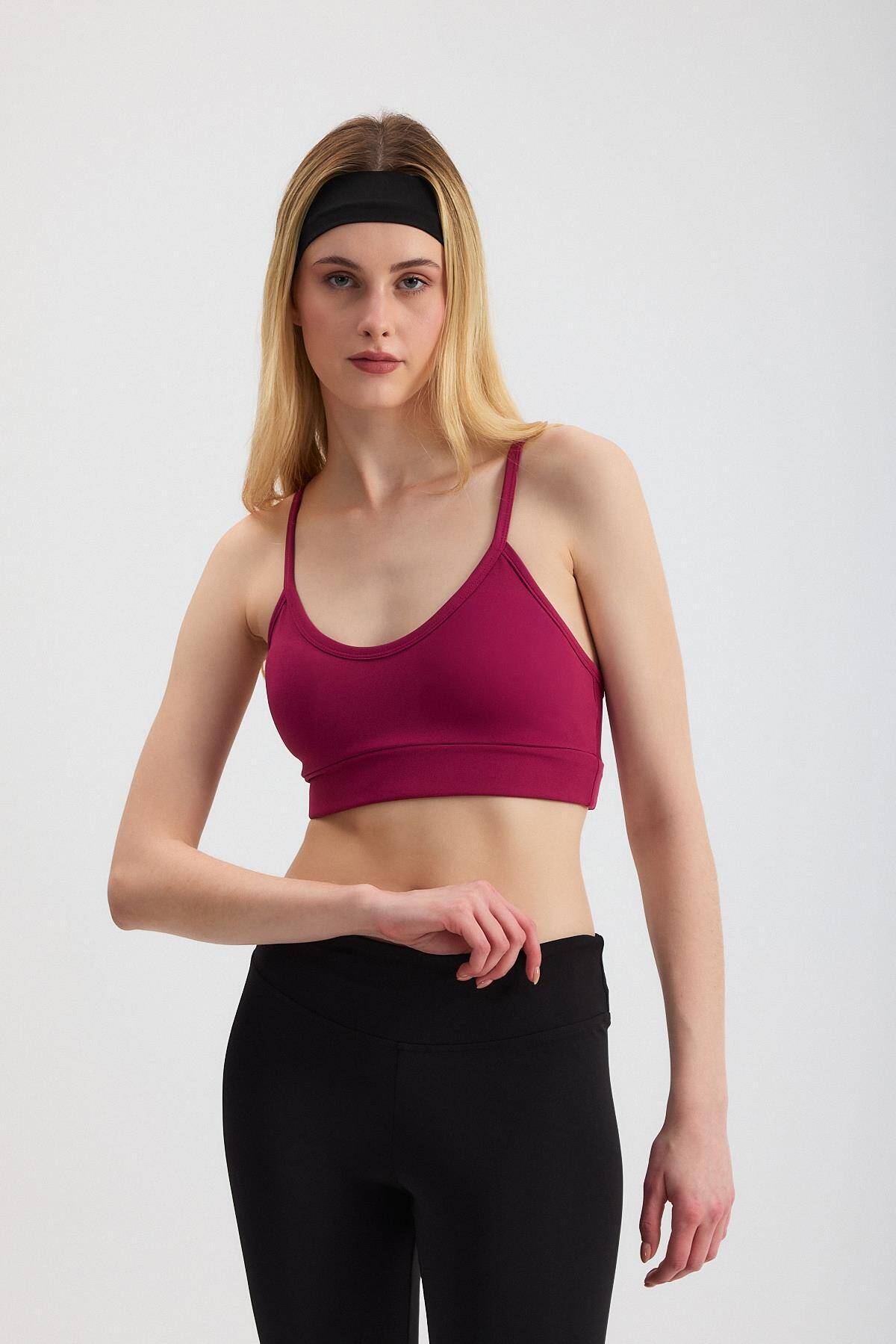 3001 Kaplı Büstiyer Bordo - Stilay