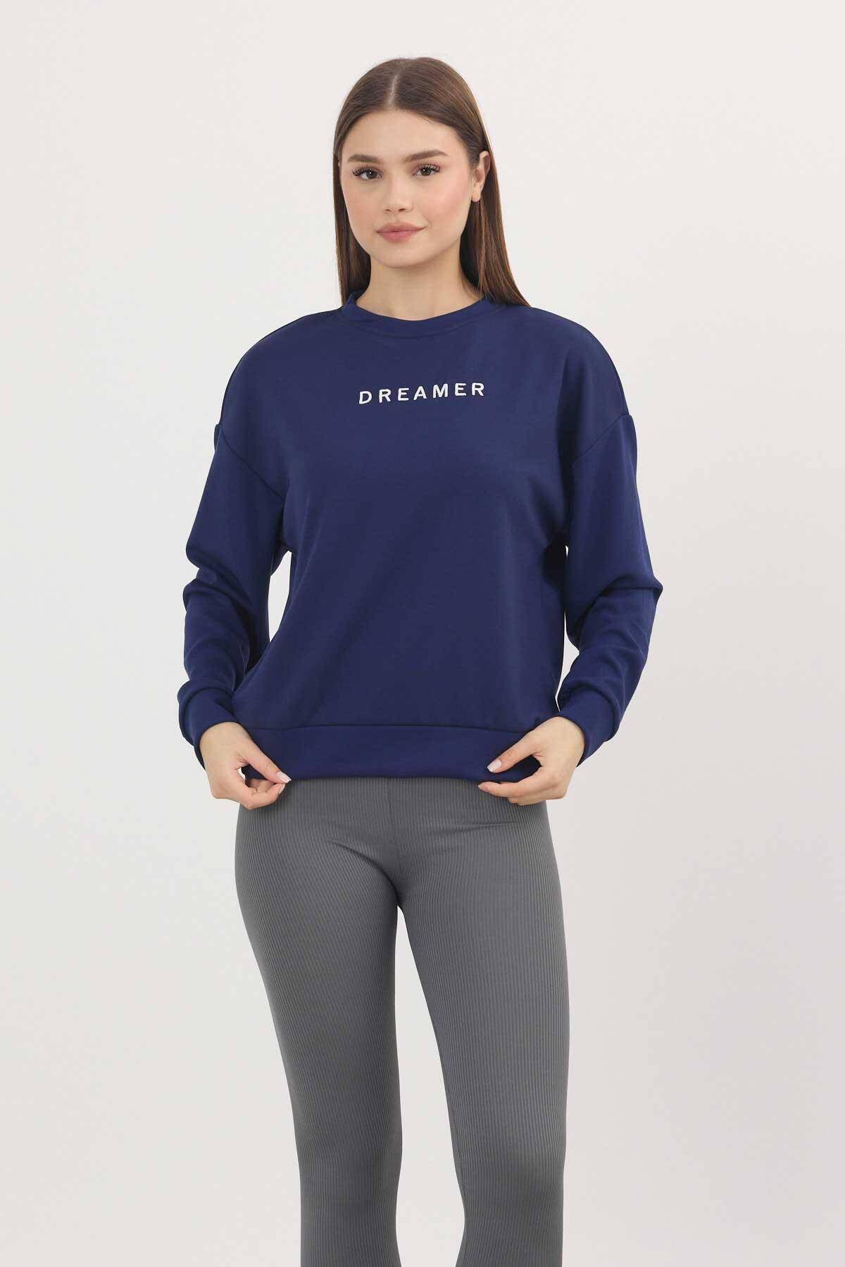 4004 Dreamer Nakış Detay Sweat Laci - Stilay