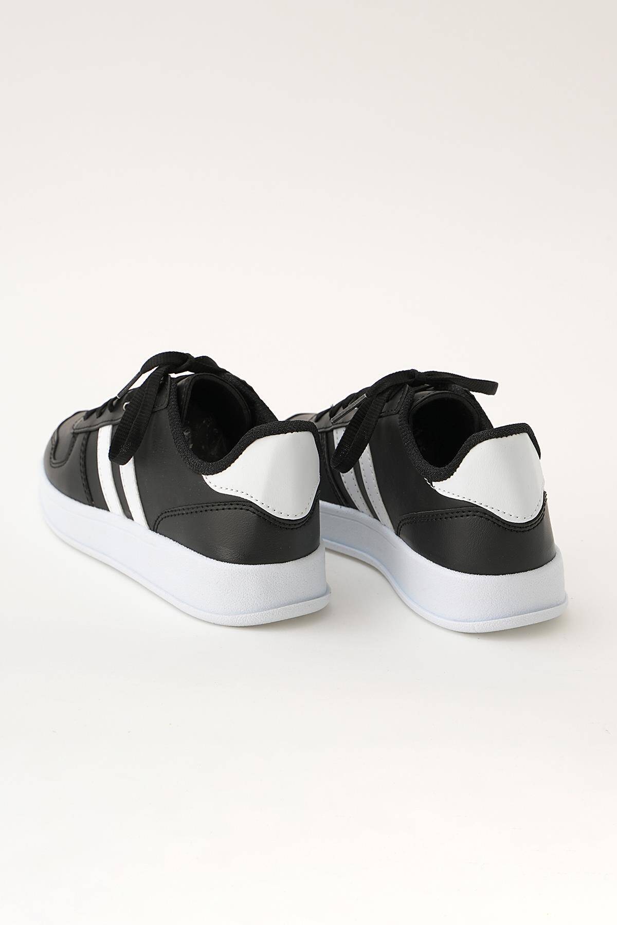 5121 Livens Spor Ayakkabı Siyah-Beyaz - 3