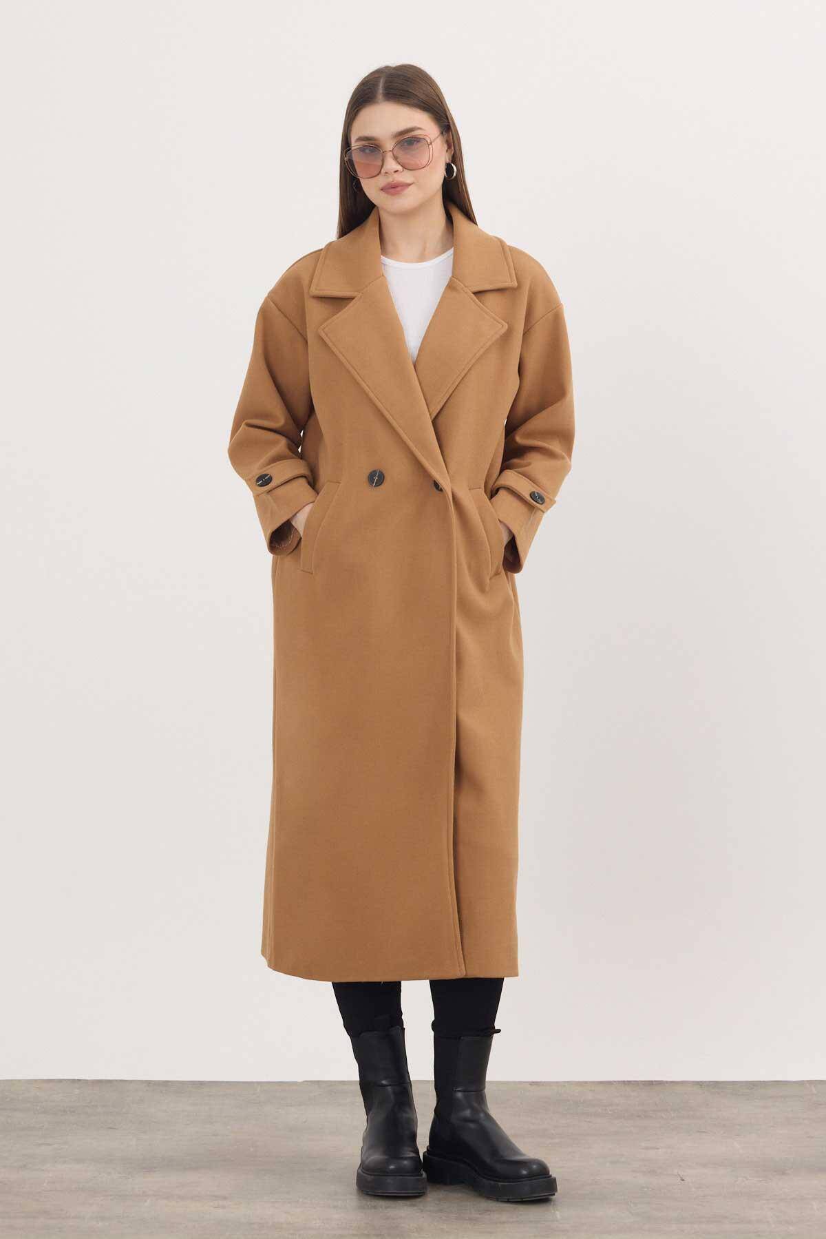 7270A Kol Düğme Detay Kaban Taba - 8