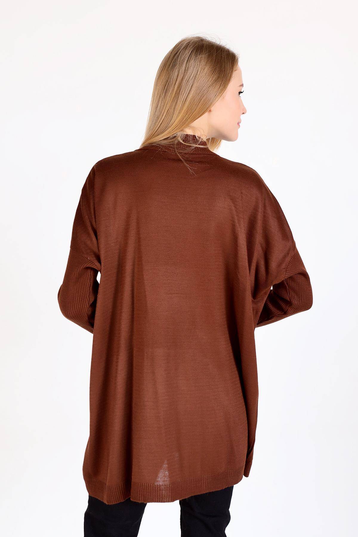 Acı Kahve Balıkçı Yaka Triko Tunik 5315 - 5