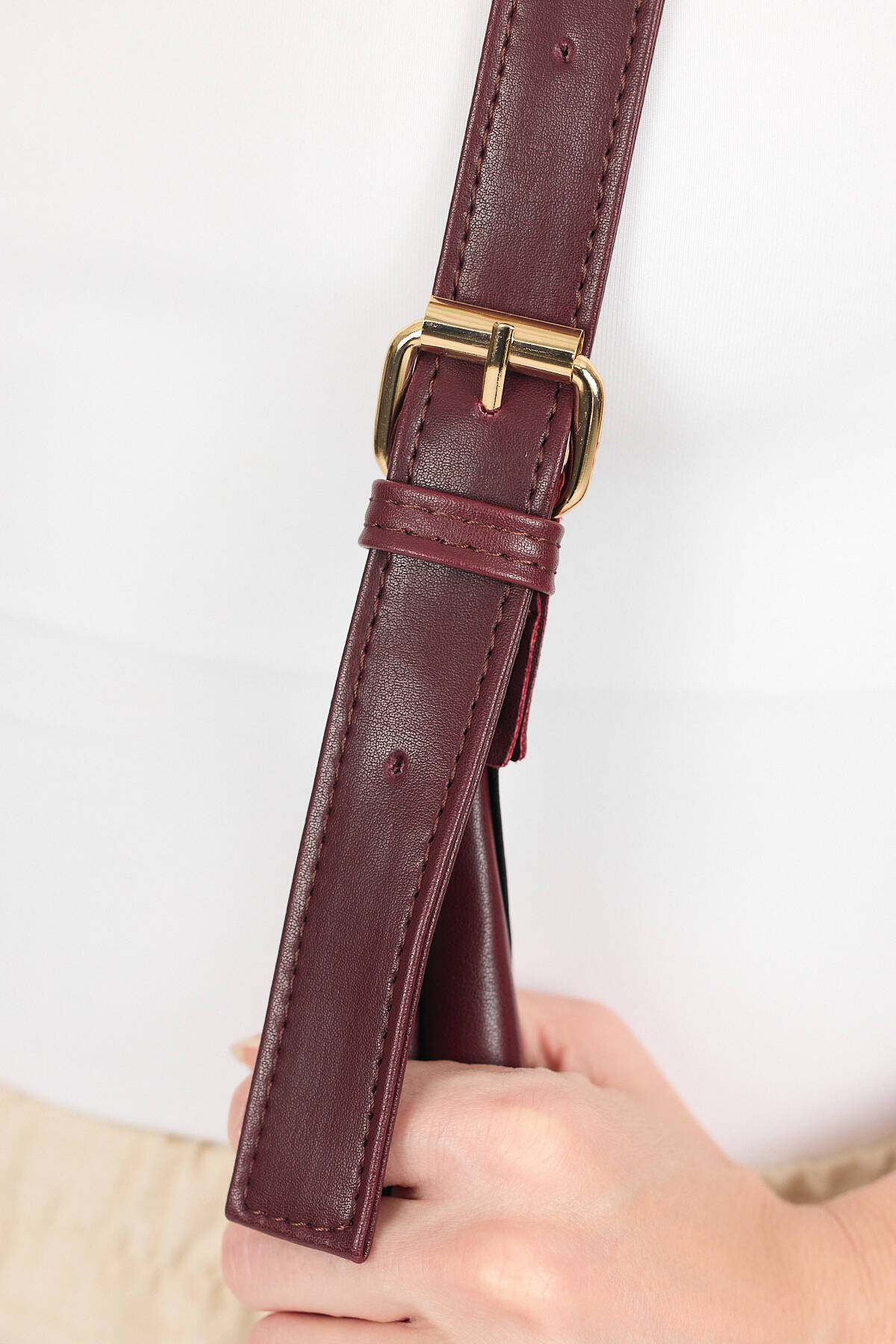 Bordo Bordo Askılı Omuz Çantası 3016 - 4
