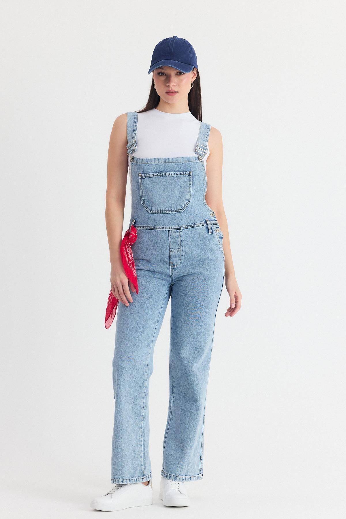 Buzkar Torba Cepli Uzun Kot Salopet 6015 - Stilay