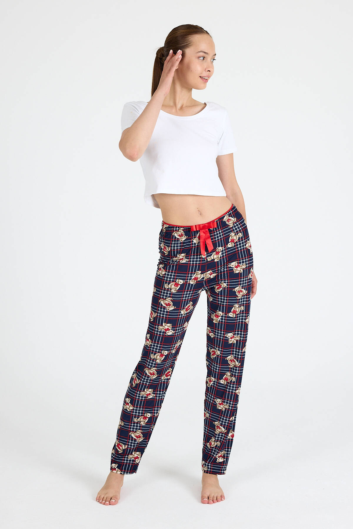 Laci Ayıcık Desenli Örme Pijama Altı 4519 - 7