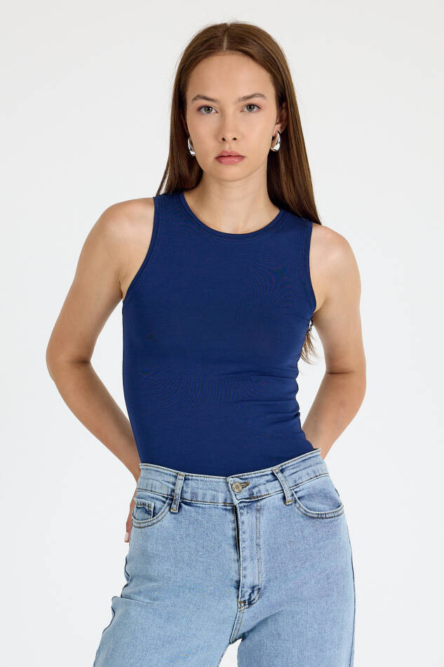 Laci Bisiklet Yaka Kolsuz Slim Fit Atlet 1663 - 2