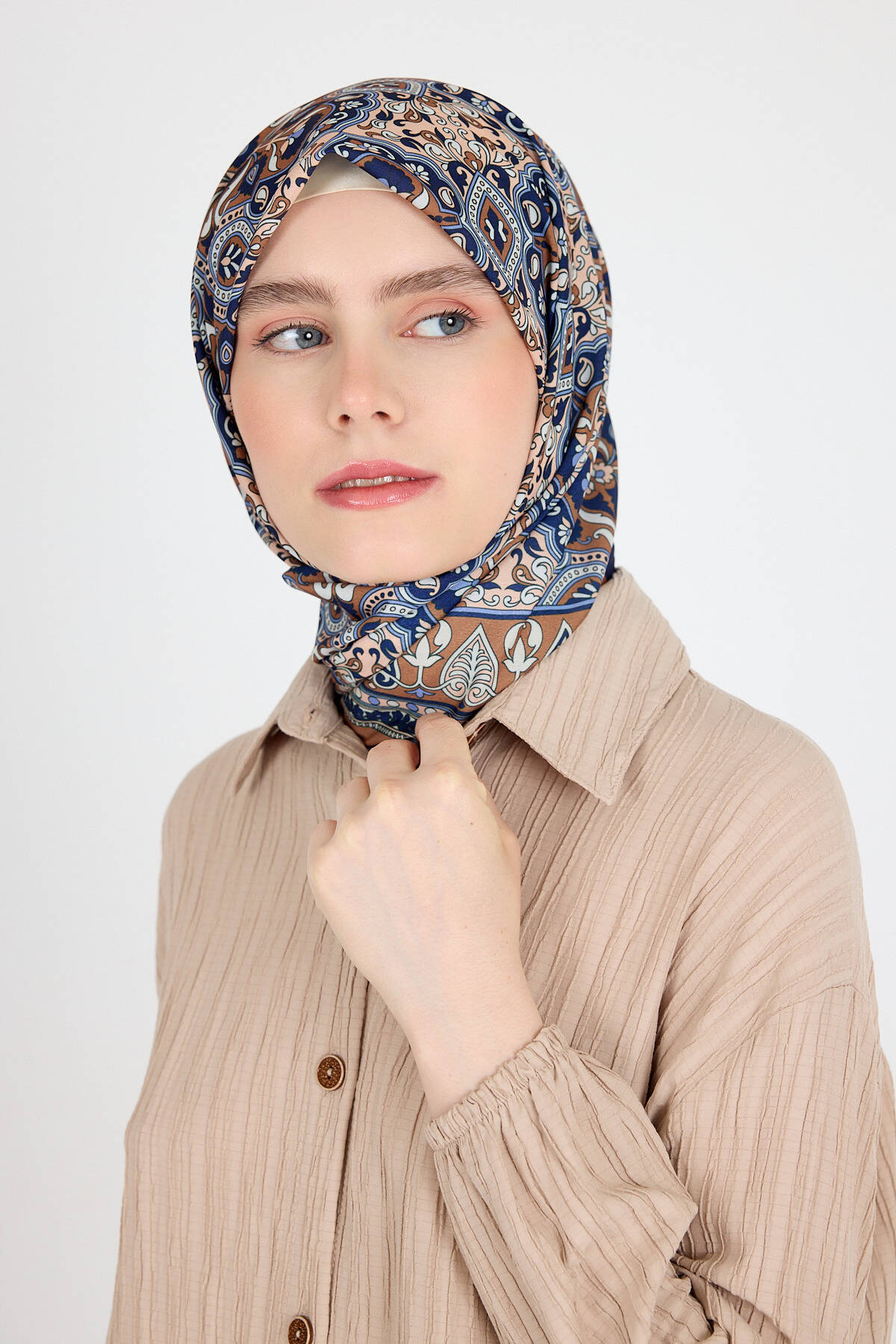 Laci Etnik Desenli Eşarp 3013 - 4