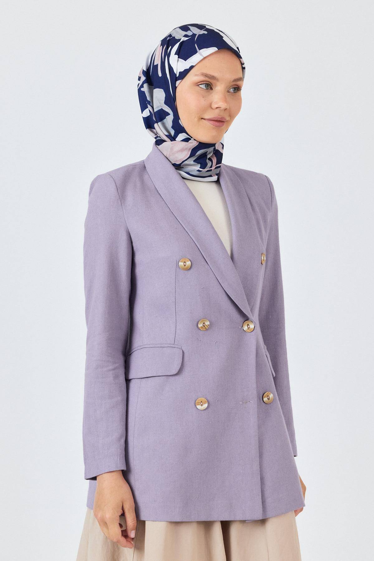 Laci Yaprak Desenli Eşarp 3004 