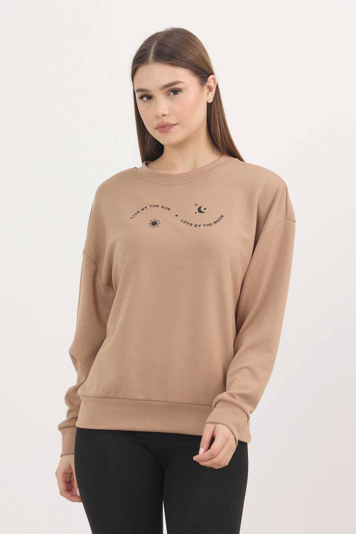 Rays 4003 Baskılı Sweat Camel - 1