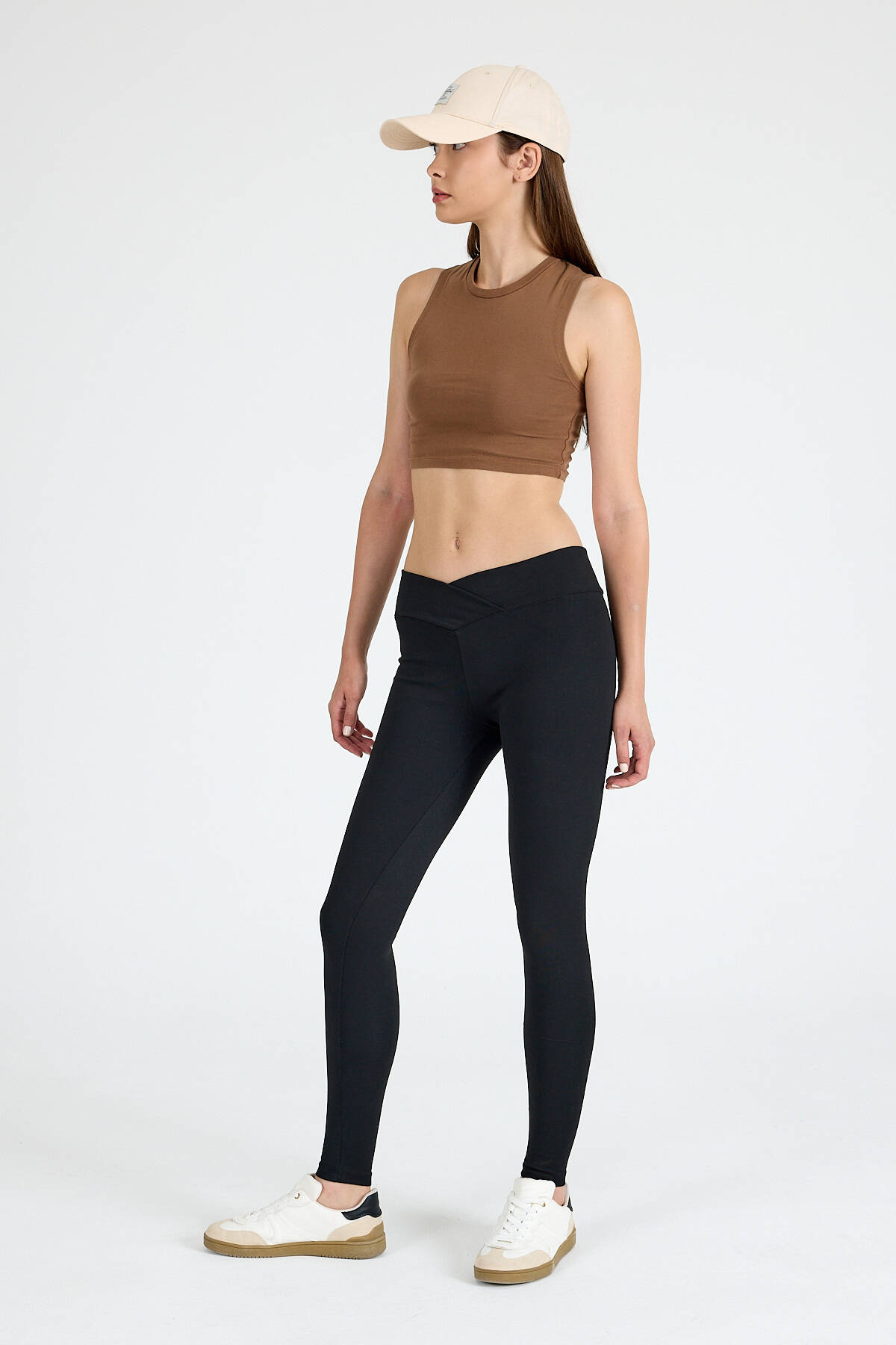 Siyah Çarpraz Kemerli Tayt 2063 - Stilay