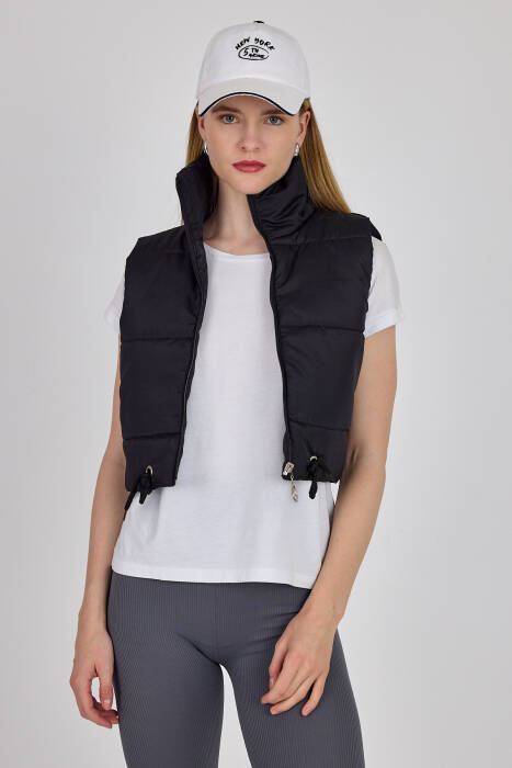 Siyah Kısa Şişme Yelek 7200 - Stilay