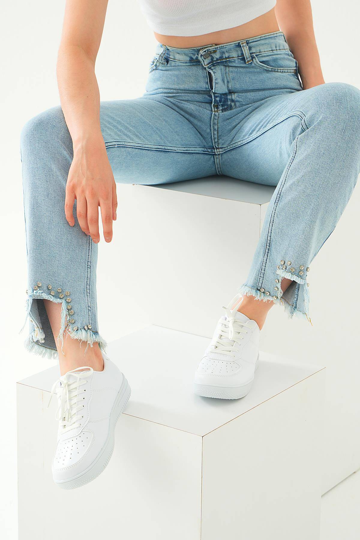 Spor Ayakkabı - 7028 Beyaz - 1