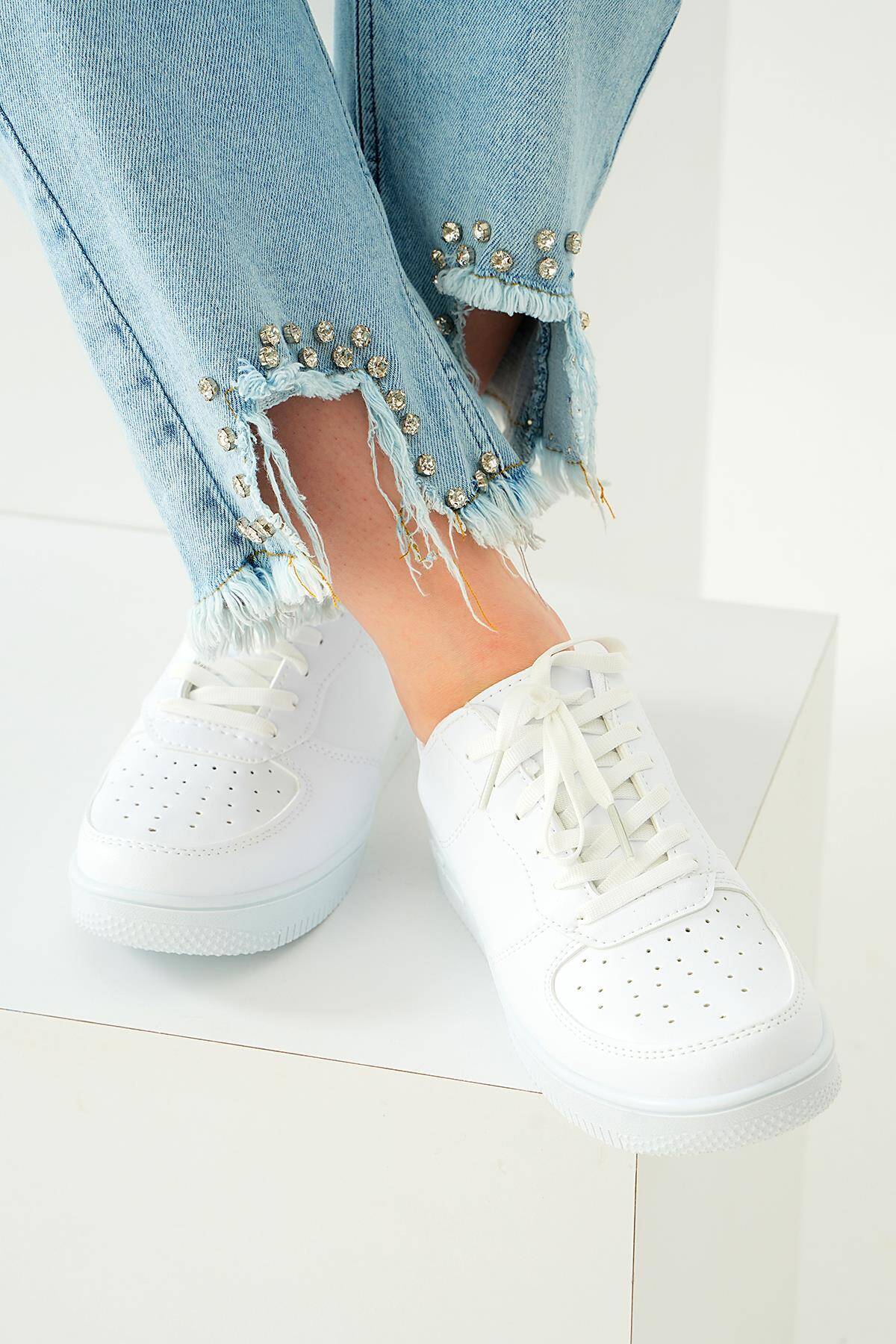 Spor Ayakkabı - 7028 Beyaz - Stilay