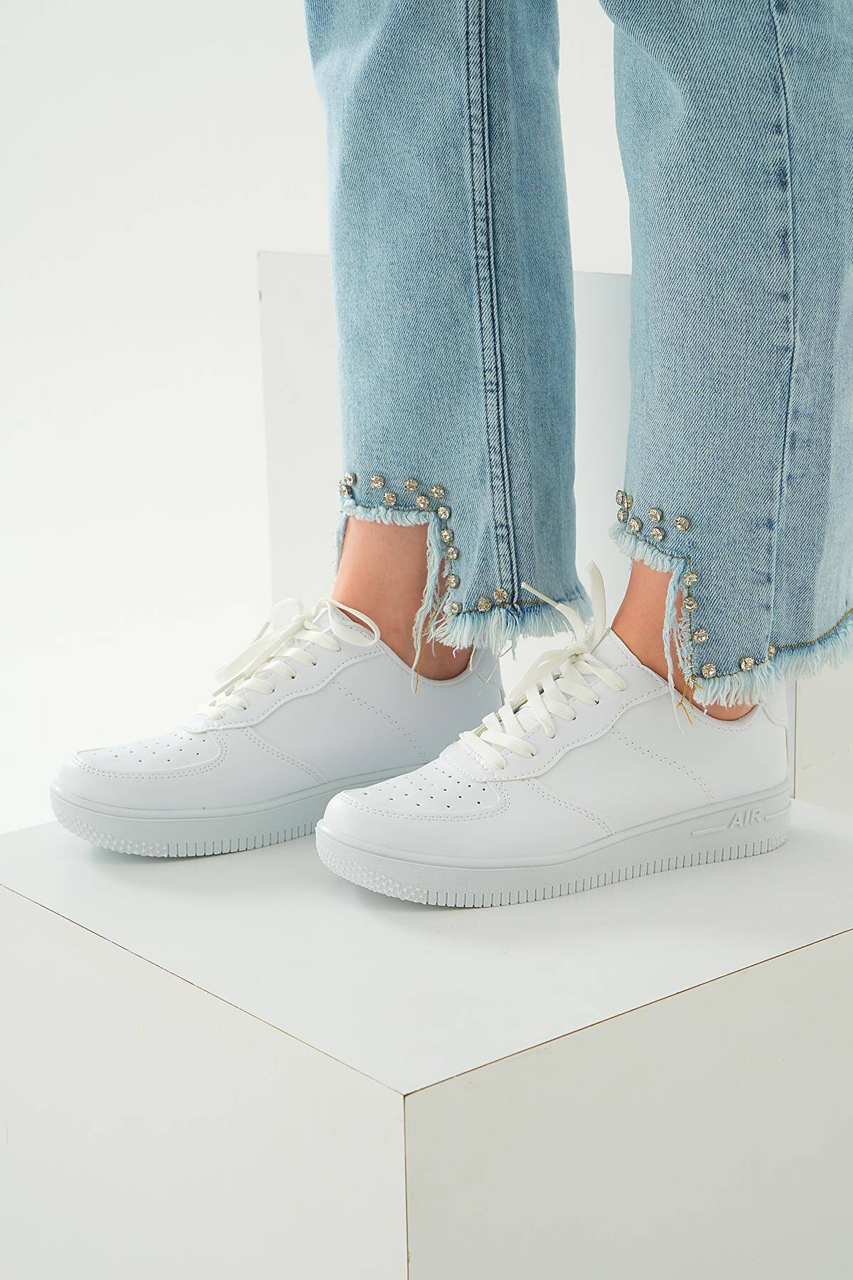 Spor Ayakkabı - 7028 Beyaz - 5