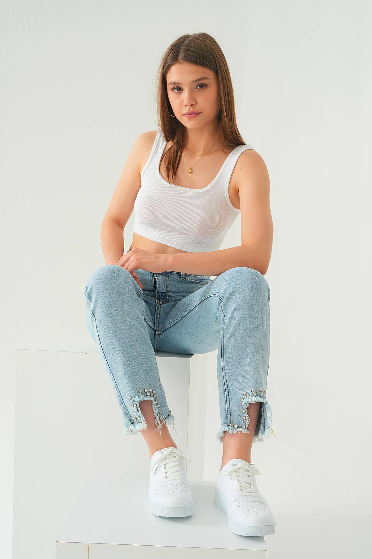 Spor Ayakkabı - 7028 Beyaz - 7