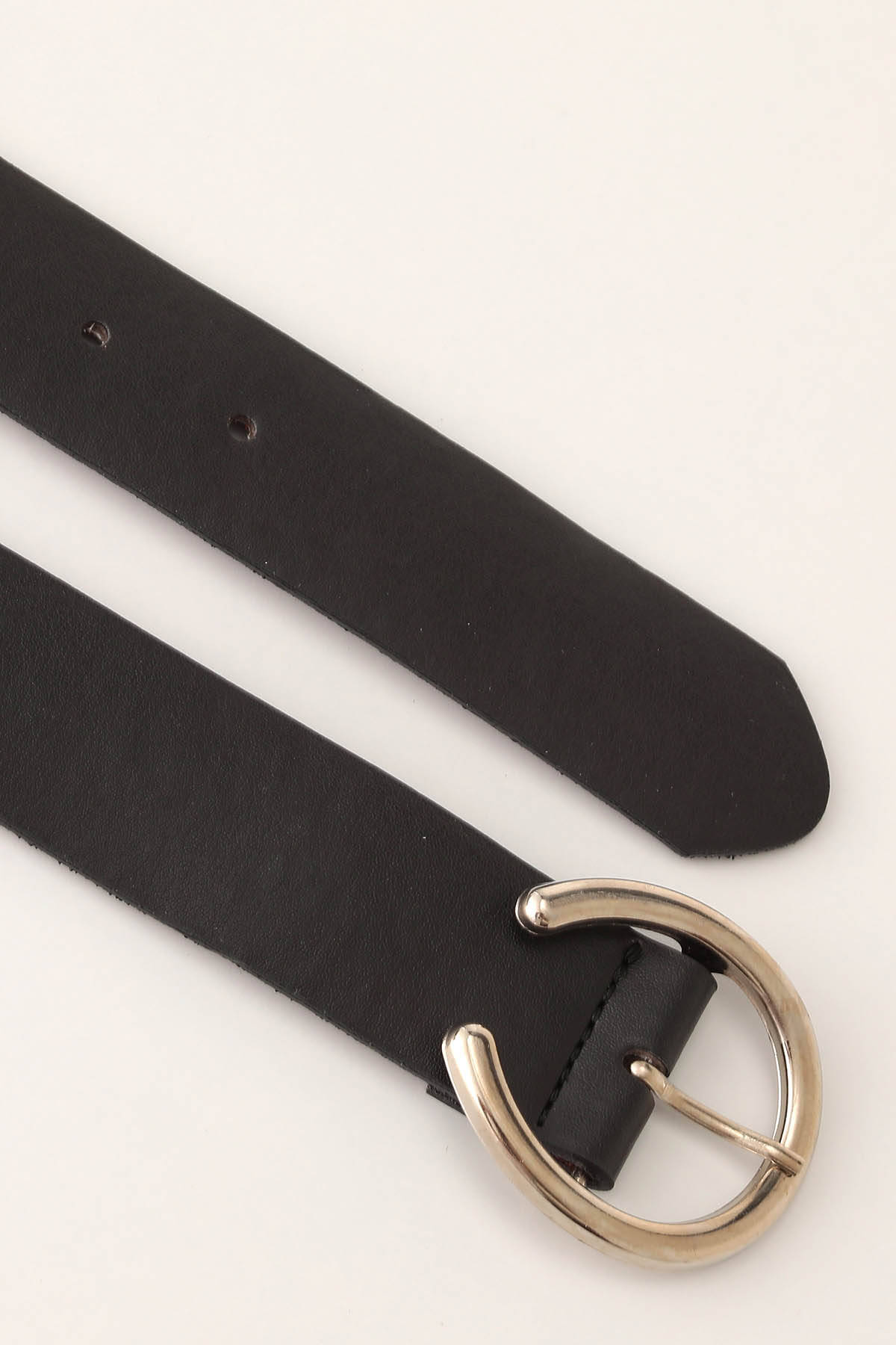 Yuvarlak Tokalı Bayan Kemer - 223 Siyah - Stilay